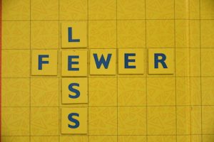 Less vs. Fewer on Scrabble Board